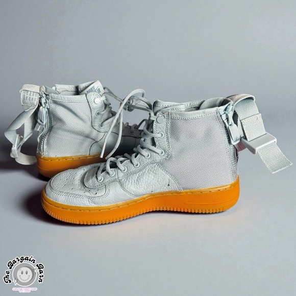 Nike SF Air Force 1 Mid (GS) Ocean Bliss SFAF1 Zip Leather Sneakers (6Y/7.5W) - Picture 6 of 10